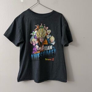 Kids' 'Team Awesome' DragonBall Z Black Graphic T-Shirt